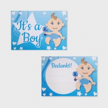 It's a Boy bedankkaartjes